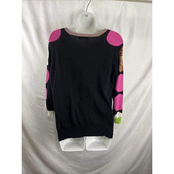 Zaket and Plover Silk-Cotton-Blend Light Weight Polkadot Sweaters Womens Size S - Picture 5 of 11